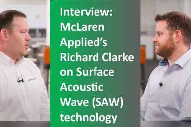 New video: Interview with Richard Clarke from McLaren Applied on using SAWsense technology in Motorsport.
